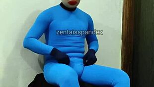 Zentai injection medical fetish scene!