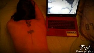 Latina girlfriend's big ass bent over for doggystyle on new year's