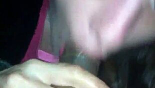 White girl sucking and blowing cock in detailed blowjob action