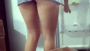 man, i filmed my stepmom cleanin’ the fridge near naked, oops