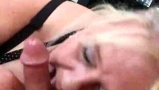 She deepthroats my cock with her big tits bouncing wildly