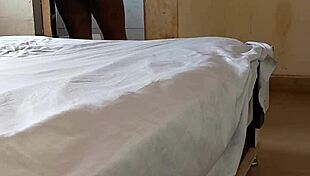 my petite girlfriend begs me to fuck her hard after work, craving that big black cock