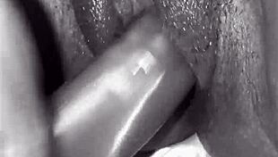 Stuffing My Pussy With Huge Dildos. Young amateurs explore horny lesbian lingerie fun.