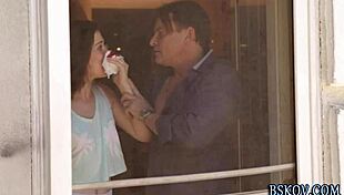 Dana dearmond gets a facial cumshot from sucking brunette milf