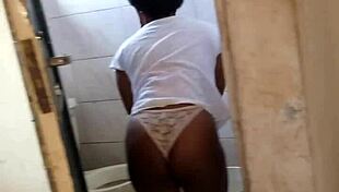 my petite girlfriend begs me to fuck her hard after work, craving that big black cock