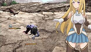 Defeated on mountain top, she engages in intimate relations and receives creampie