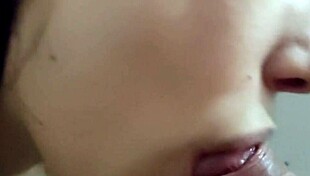 brunette latina petite teen visits friend for sex but ends up sucking his cock in college dorm