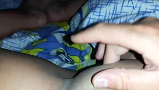 Stepsister peeps from closet while I jerk off and masturbates to orgasm