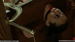 Bound Slut Submits to Rough Fucking in BDSM Bondage