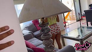 latina stepmom fucks stepson with big cock since husband won't