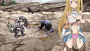 Defeated on mountain top, she engages in intimate relations and receives creampie