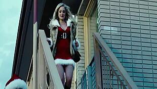 Silent night with sexy topless brunette model