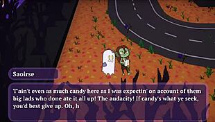 bunny maid in halloween hentai gets a duster in her butt during sex or treat game