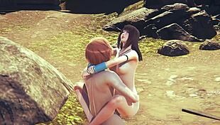 rinoa gets hardsex in final fantasy hentai with creampie and cumshot