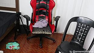 Huge dildos make me cum every time with black and white