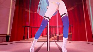 Nijisanji's Lize Helesta Performs Pole Dance In MMD Animation