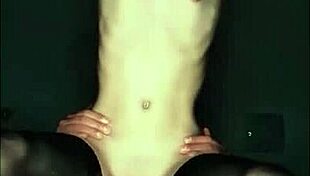 skinny petite girl creampied in stockings