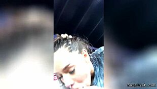 that craigslist babe gives a blowjob in the car with her friend