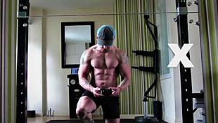 muscle trainer in threesome
