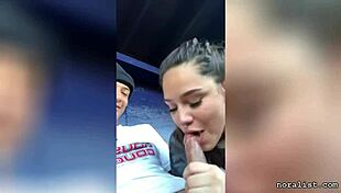 that craigslist babe gives a blowjob in the car with her friend