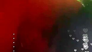 spanish black prostitute masturbates live on instagram for viewers.