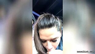 that craigslist babe gives a blowjob in the car with her friend