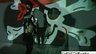 sexy christy mack the pirate plays with her amazing ass and tight wet pussy