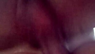 New husband pounds naughty big-ass wife doggystyle without condom in close up