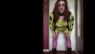 This crossdressing makes me cum, but could a real man do it quicker?