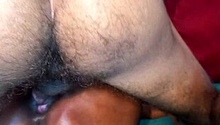 Petite ebony amateur gets her pussy stretched by hard cock in hardcore home sex