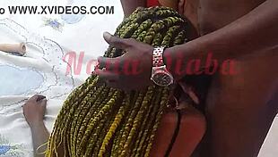 big tits trans babe nicoly fox sucks monster cock in interracial oral scene