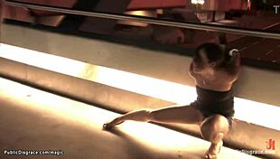 Czech slave gets fucked in public.