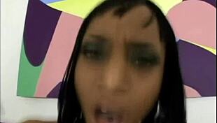 Oh Yeah, Hot Ebony Babe With Natural Tits Fucking Bent Over!