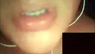 Hot girl performs on webcam