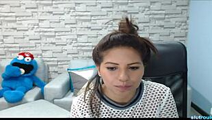 Niley, an 18+ Teen Amateur, Shows Off Her Huge Natural Tits on Webcam in a Detailed Display of Her Big Boobs and Ample Assets.