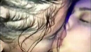 Teen girlfriend bends over for big ass blowjob