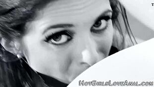 Redhead newbie explores lesbian anal with strapon