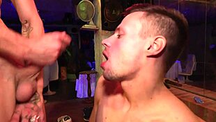 gay orgy with twink anal assfucking and cum