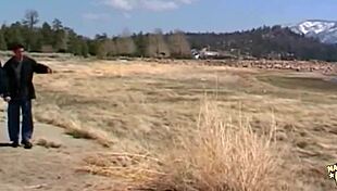 while on vacation the blonde lets her man lick her tush before ramming it vigorously