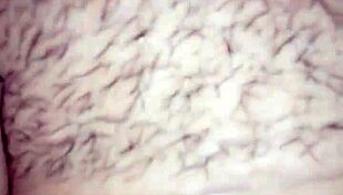 My delicious big-assed woman with hairy features in homemade setting