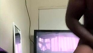 check out this ebony babe swallowing a huge cumshot after doggystyle