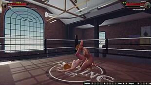 Chelci Battles Michelle in Naked Fighter 3D Wrestling Match