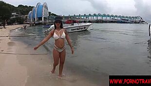 I Love This Thai Hooker With Silicone Fake Tits Performing Blowjob And Using Toys Outdoors In Homemade Amateur Video