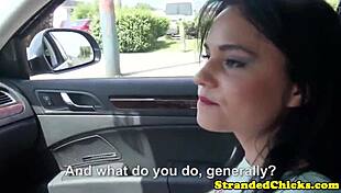 Stranded Russian Amateur Assfucked POV Style in Public Outdoor Scene