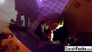 Watch Sarah Jessie Give a BJ in the Bathroom?