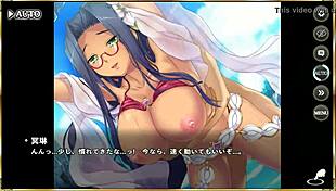 in this hentai anime, zhou yu gets erotic in swimsuit scenes