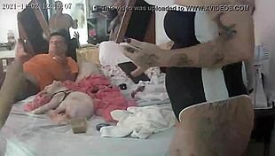 Festinha na cama turns wild as I handle big ass Melissa Devassa with Paty Bumbum.