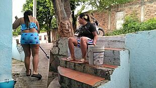 my neighbor came for water and got her pussy wet