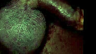 Horny Guy Masturbates His Cock While Watching Lesbian Porn Cumshot