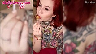 sweet babe in pink skirt masturbating with vibrator!